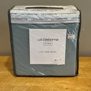 Liz Claiborne Home‎ Full Bed Skirt Dust Ruffle Bedding Solid Color New